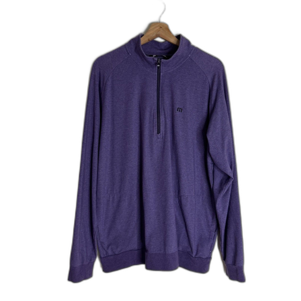 Travis Mathew Pullover Sweater Mens XL Quarter Zip Golf Lightweight Athletic